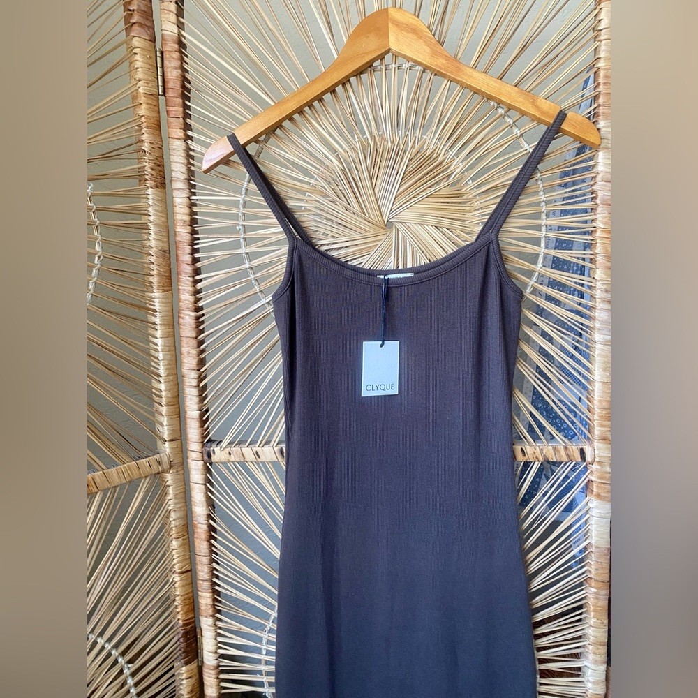 REVOLVE Clyque Donya Maxi Dress Espresso Size Small NWT - Picture 6 of 10